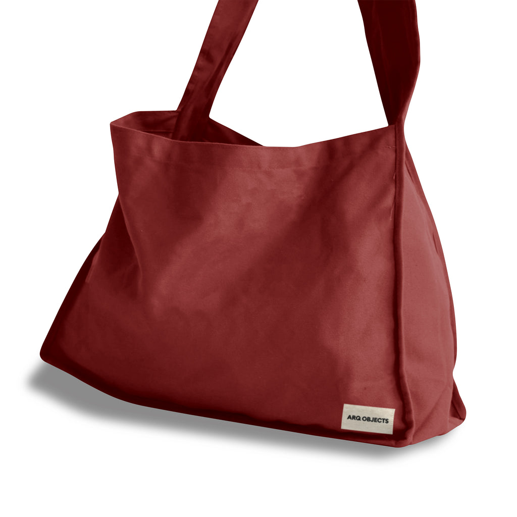 The Sherpa wide strap Crossbody Bag Burgundy
